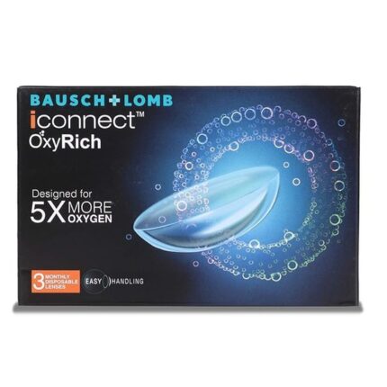 Bausch & Lomb Iconnect OxyRich Monthly Disposable Contact Lens (3 Lens Pack)