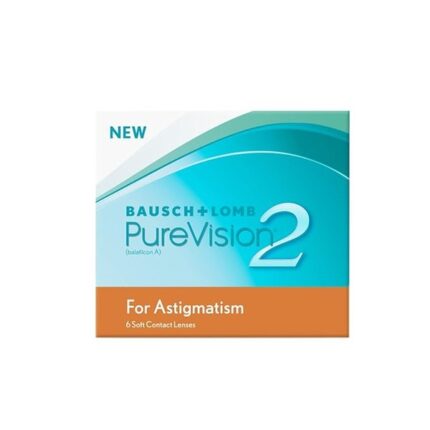 Bausch + Lomb Pure Vision2 Toric Monthly Disposable Contact Lens (6 Lens pack)