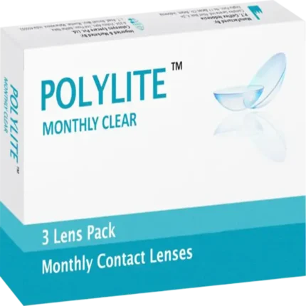 Polylite Monthly Clear Contact Lens (3 Lens/box)